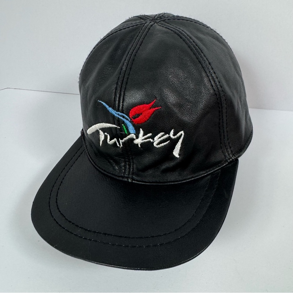 Black Turkey Embroidered Logo Adjustable Cap Turkish Travel Women’s Fashion Hat